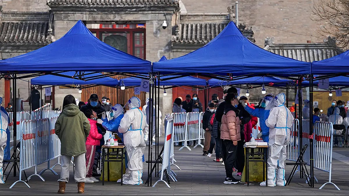 COVID testing in China