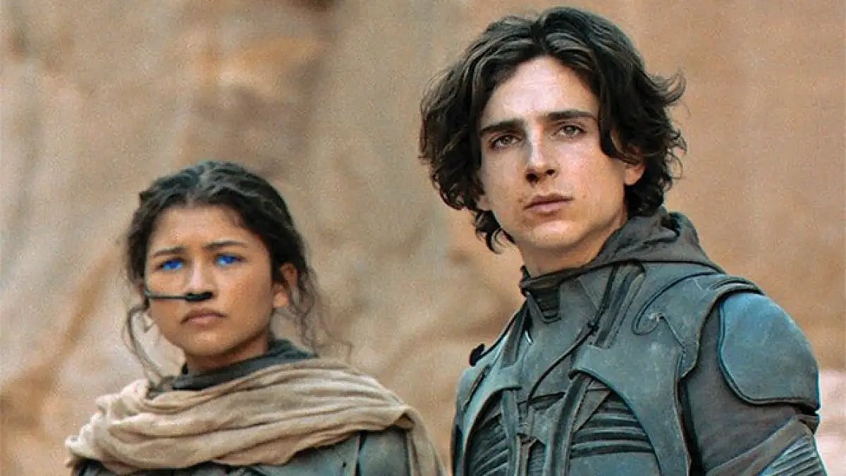 Timothee Chalamet and Zendaya in the film 'Dune'