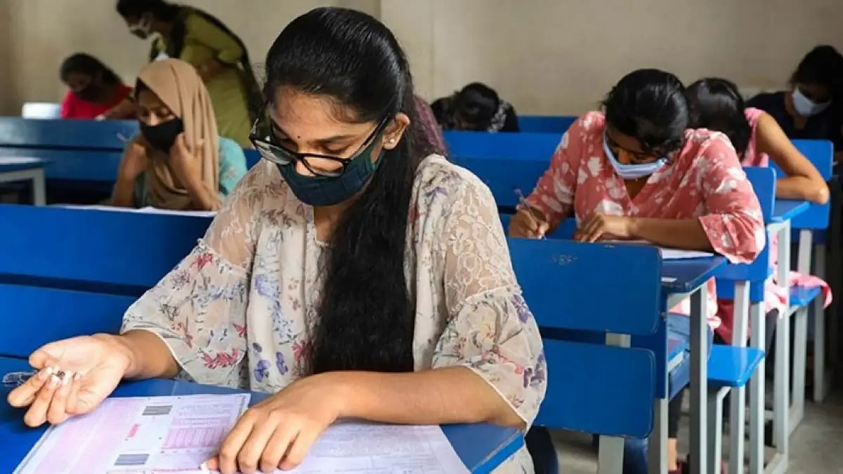 Representative image of students in an exam