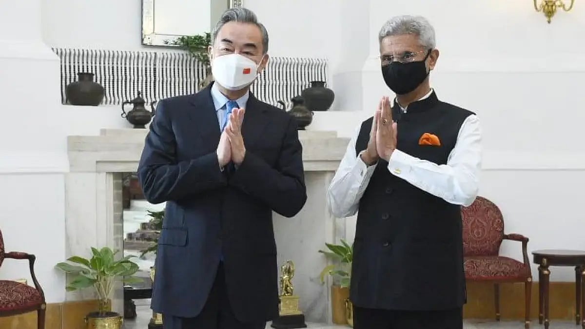 Wang Yi and S Jaishankar
