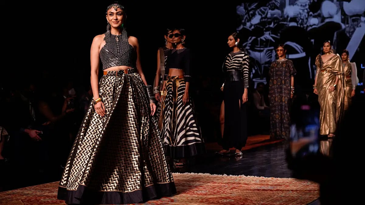 Mrunal Thakur wearing vegan silk