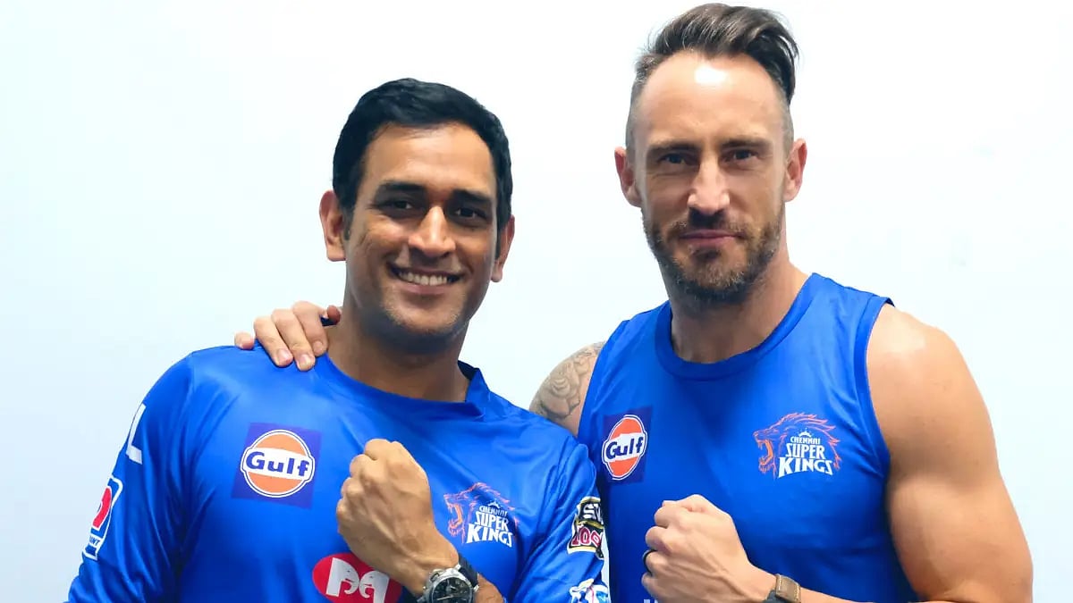 Faf du Plessis played under MS Dhoni since 2012 at Chennai Super Kings in the IPL. 