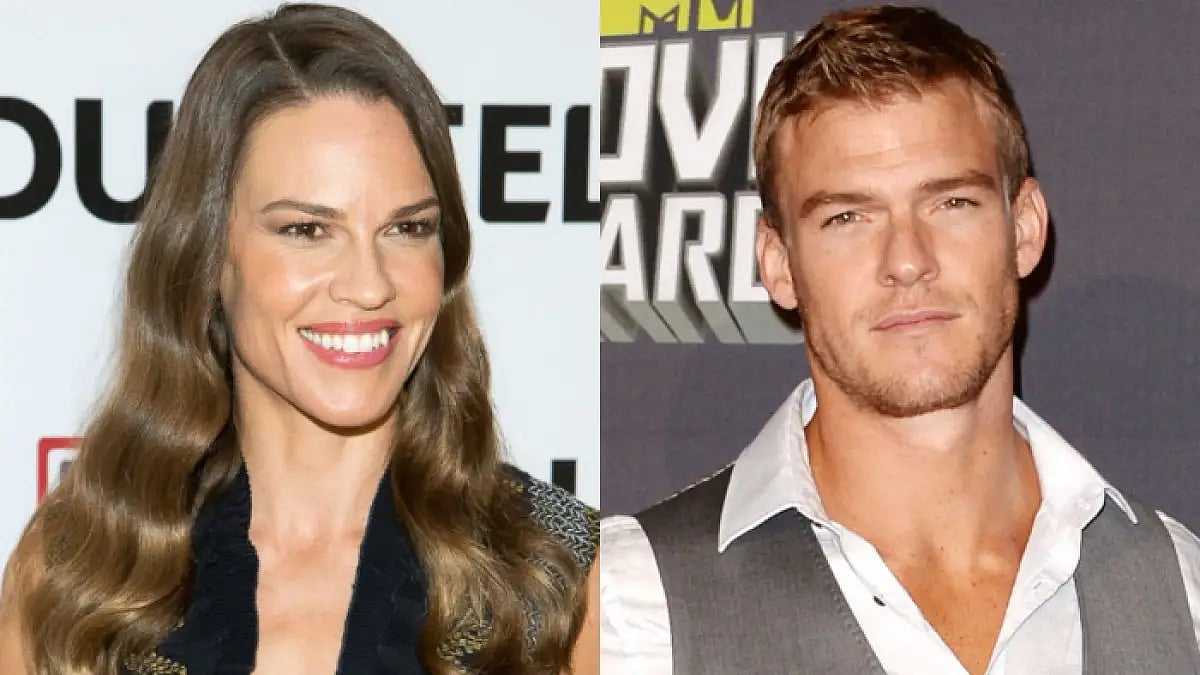 Actors Hilary Swank and Alan Ritchson