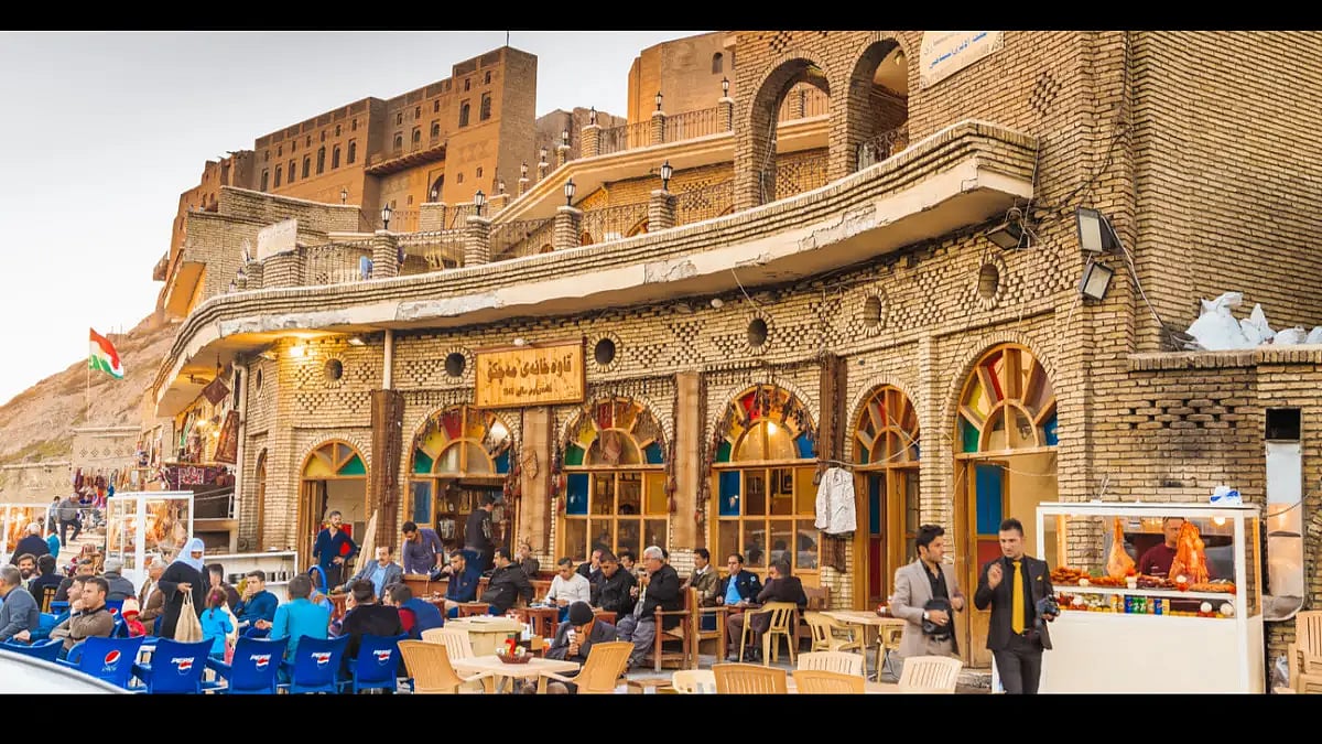 A café in Irbil, Iraq