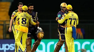 Kolkata Knight Riders' Shreyas Iyer is in all smiles after beating Chennai Super Kings in IPL 2022.