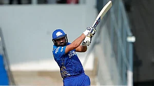 Rohit Sharma scored 41 off 32 balls in DC vs MI IPL 2022 game at Brabourne Stadium on Sunday.