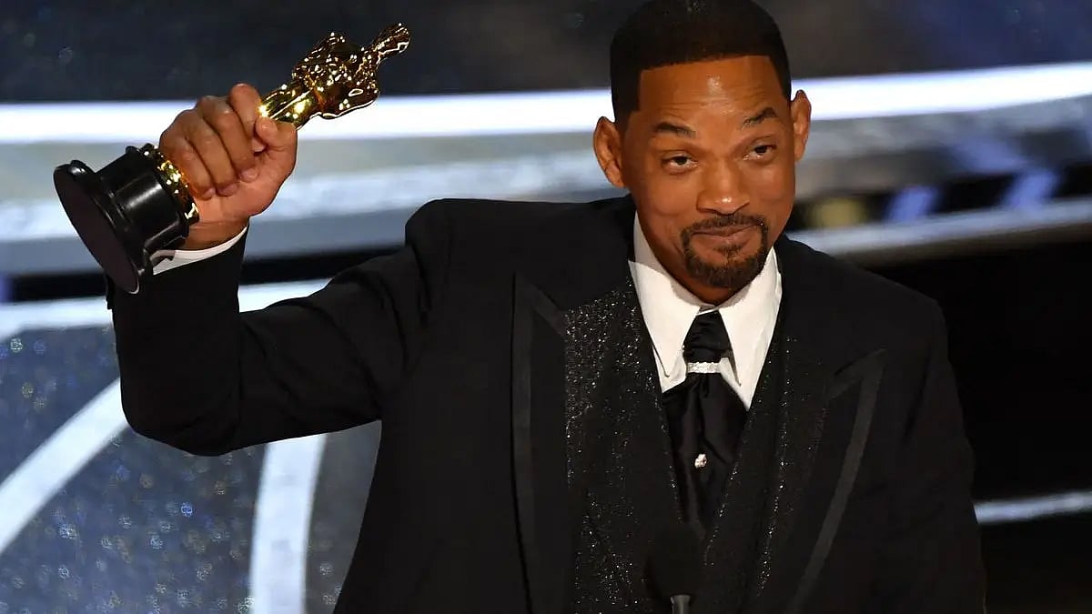 Will Smith Winning The Best Actor Award At The Oscar 2022