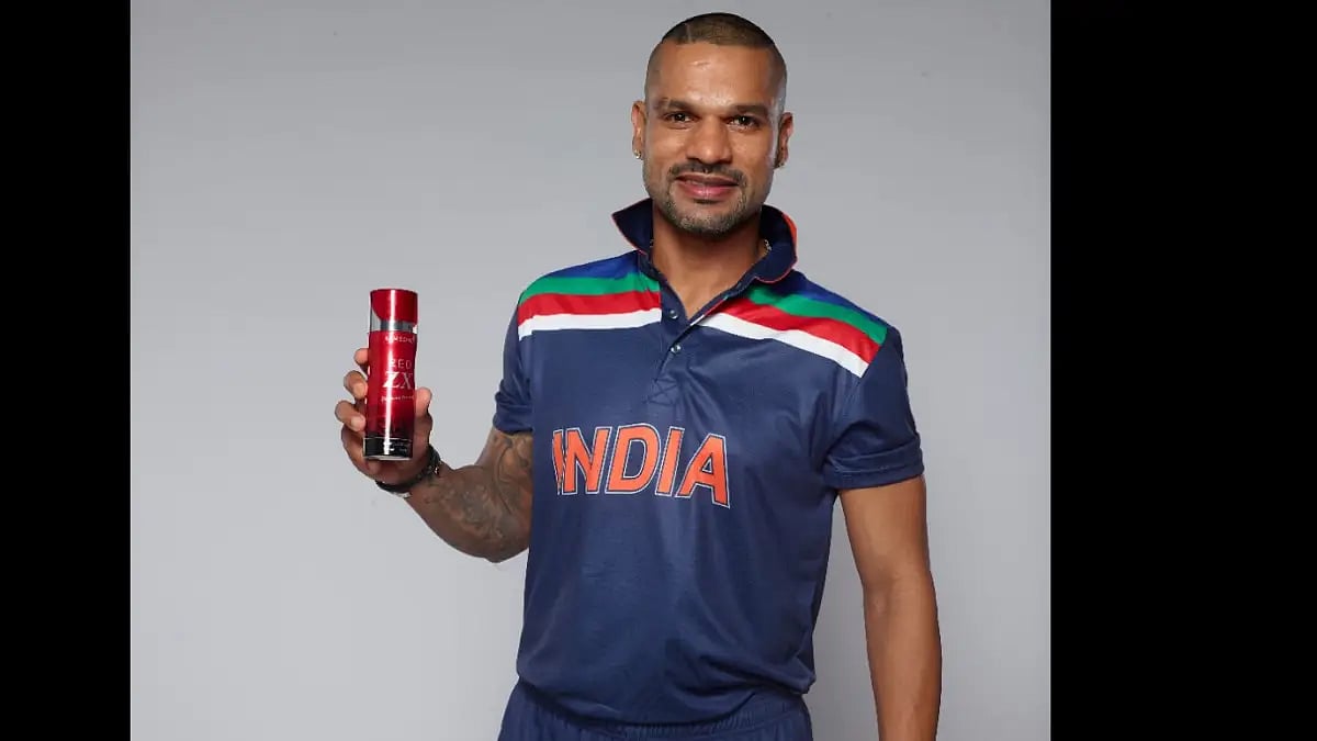 Shikhar Dhawan as the brand ambassador of Ramsons Perfumes