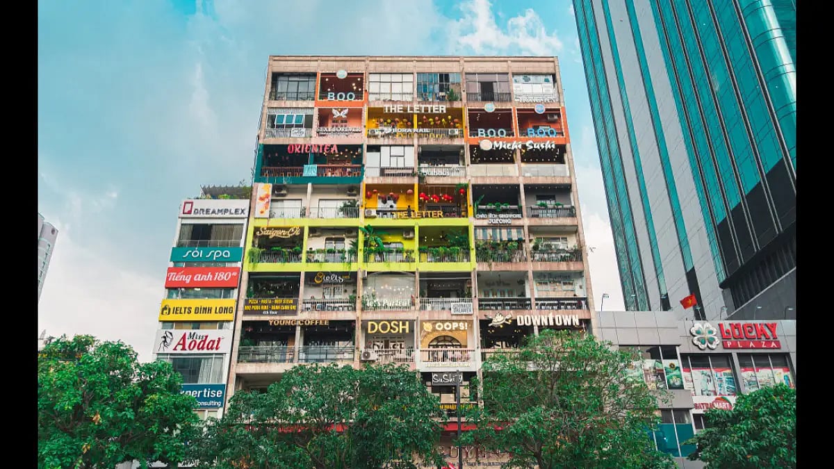 The Cafe Apartment in Ho Chi Minh City, Vietnam.