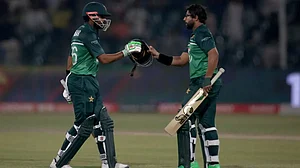 Babar Azam and Imam-ul-Haq put 111 runs together for the second wicket against Australia in 2nd ODI.