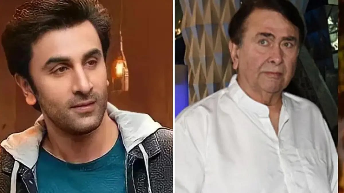 Ranbir Kapoor and Randhir Kapoor