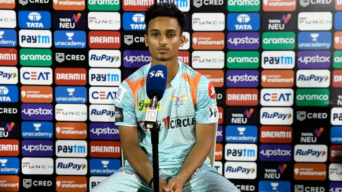 Ayush Badoni speaks to the reporters after LSG's IPL 2022 win over CSK.