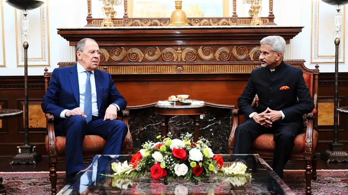 Russian Foreign Minister Lavrov and S Jaishankar