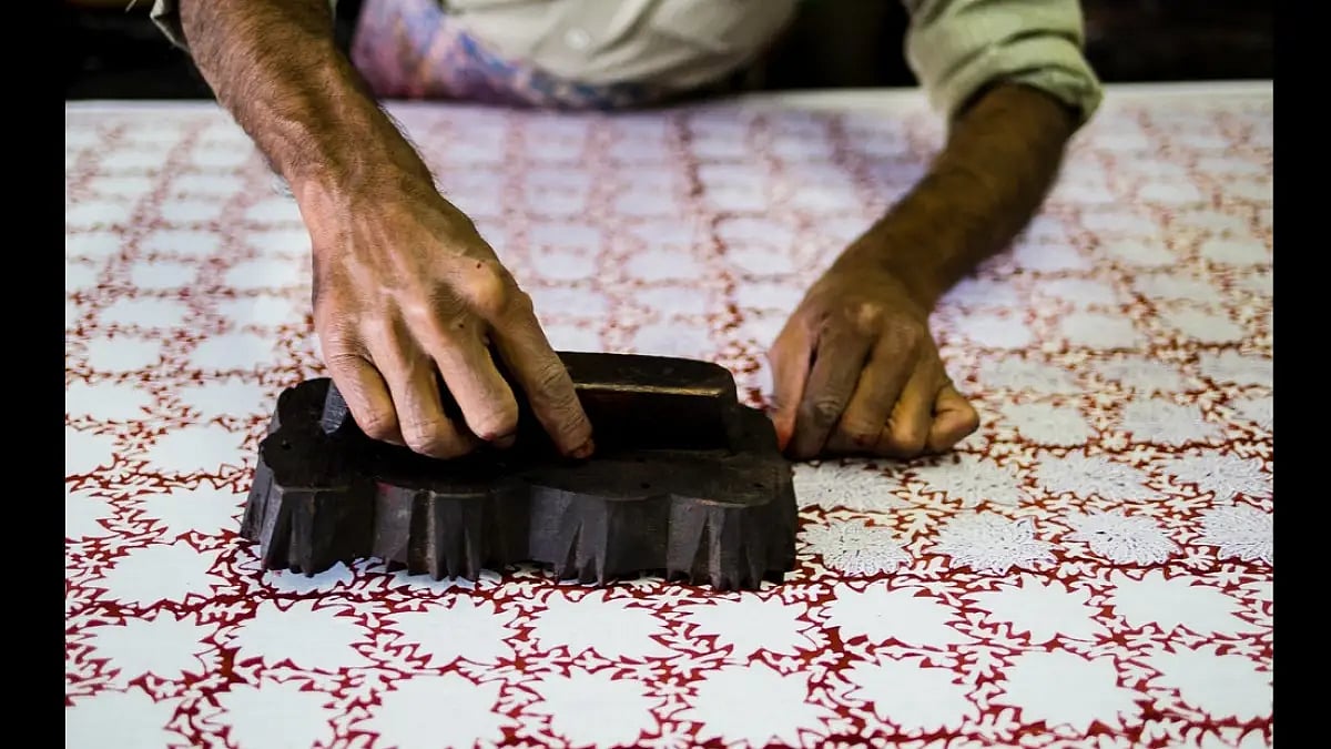 Block printing in Rajasthan 