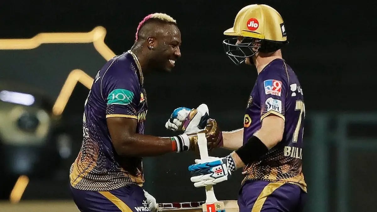 Andre Russell hit 8 sixes and 2 fours during his 31-ball 70 not out against Punjab Kings.