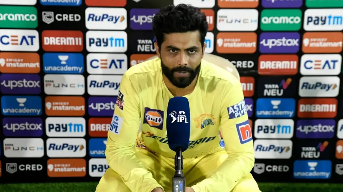 Chennai Super Kings captain Ravindra Jadeja speaks to the media after Punjab Kings loss in IPL 2022.