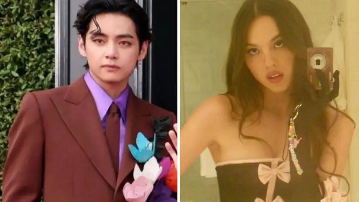 V aka Kim Taehyung and Olivia Rodrigo