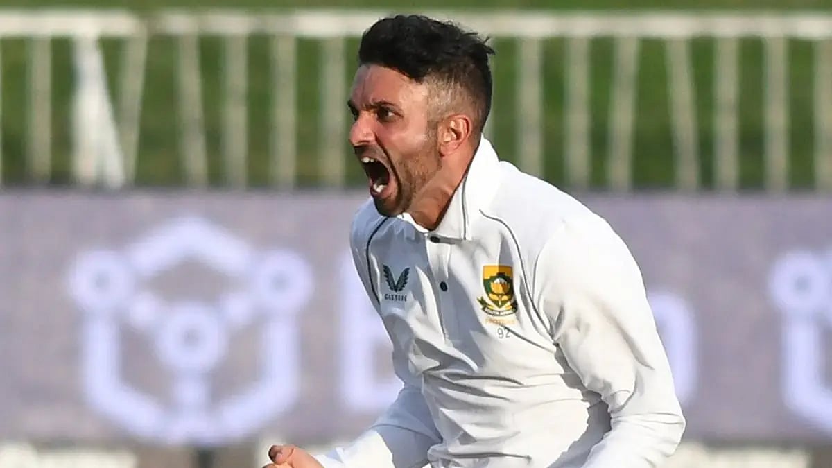 Keshav Maharaj was named the Player the Match in South Africa’s Test win over Bangladesh on Monday.