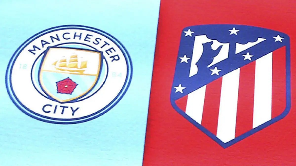 Manchester City and Atletico Madrid are meeting for the first time in a competitive match.