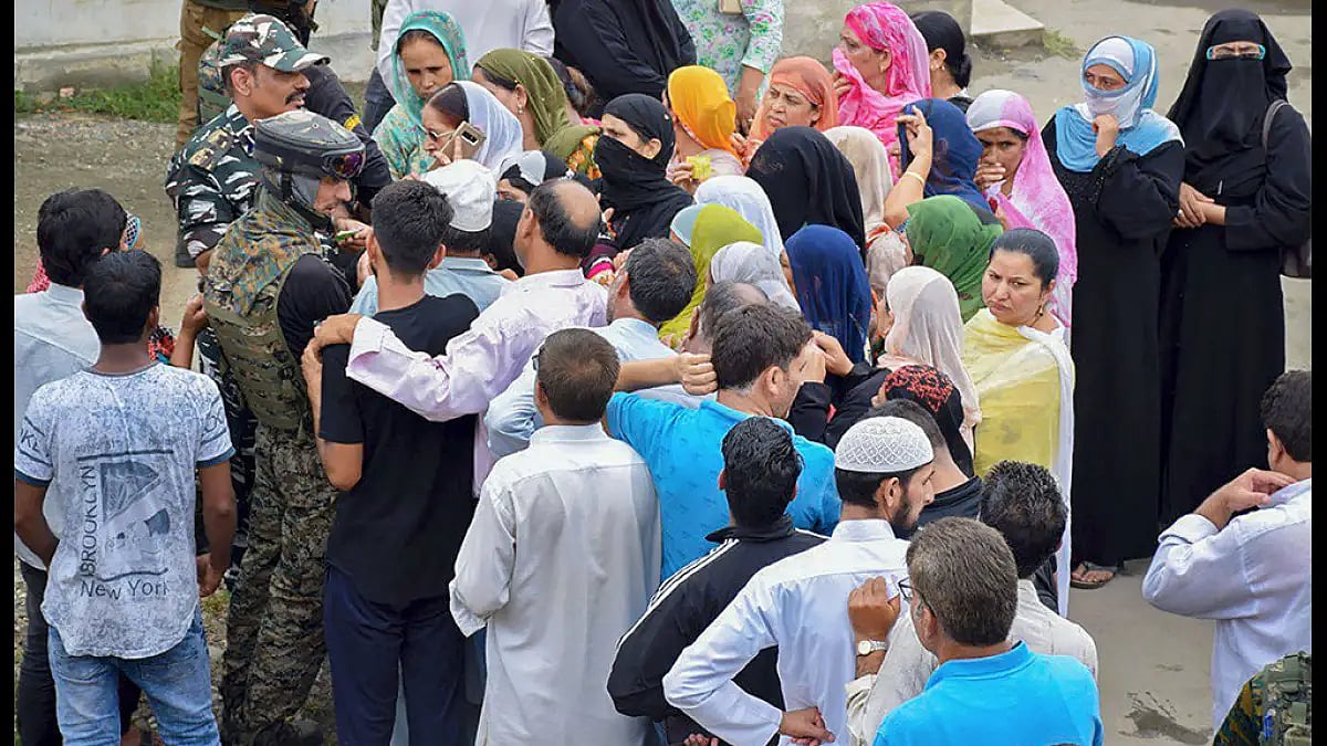 Security forces and civil administration help people to connect with their relatives in Kashmir.