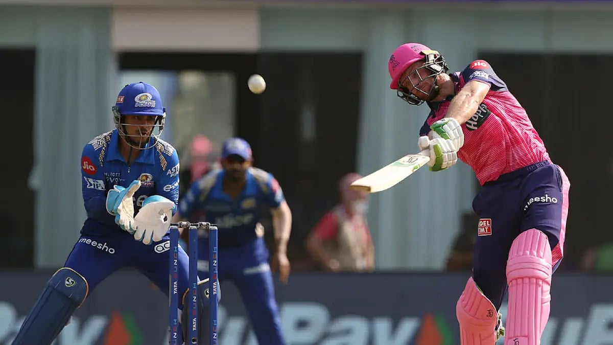 Rajasthan Royals’ Jos Buttler leads the most sixes chart in IPL 2022 with 14 sixes in three innings.