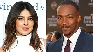 Actors Priyanka Chopra and Anthony Mackie