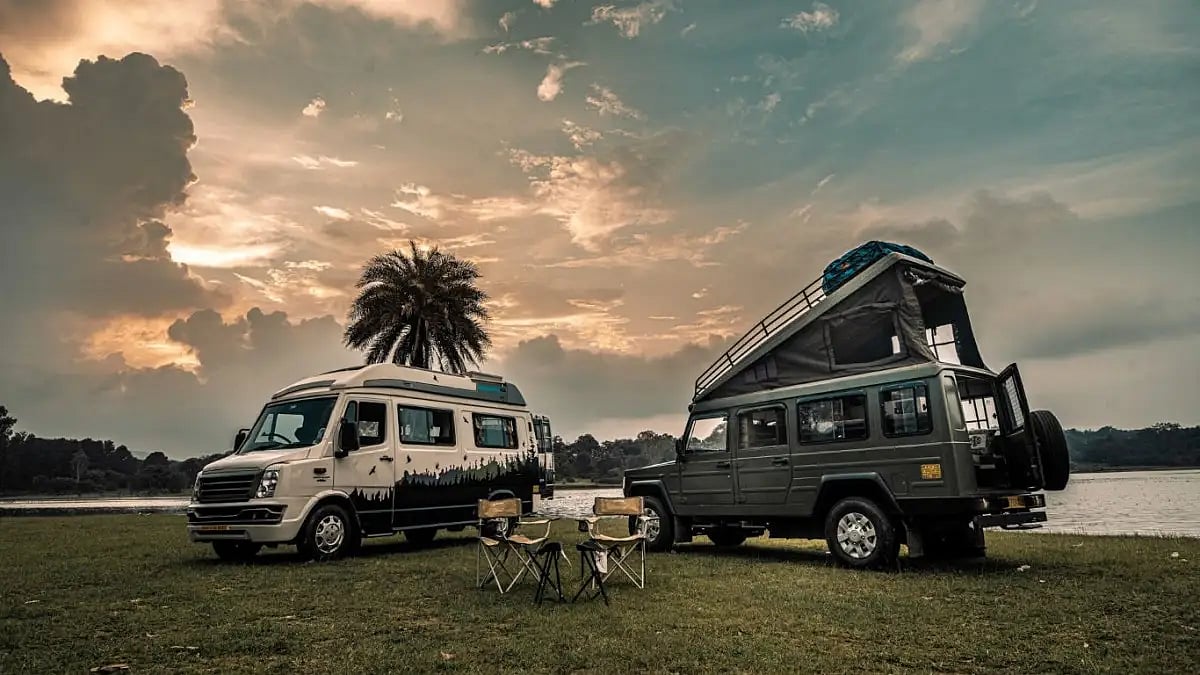 The caravans at Carvaa 