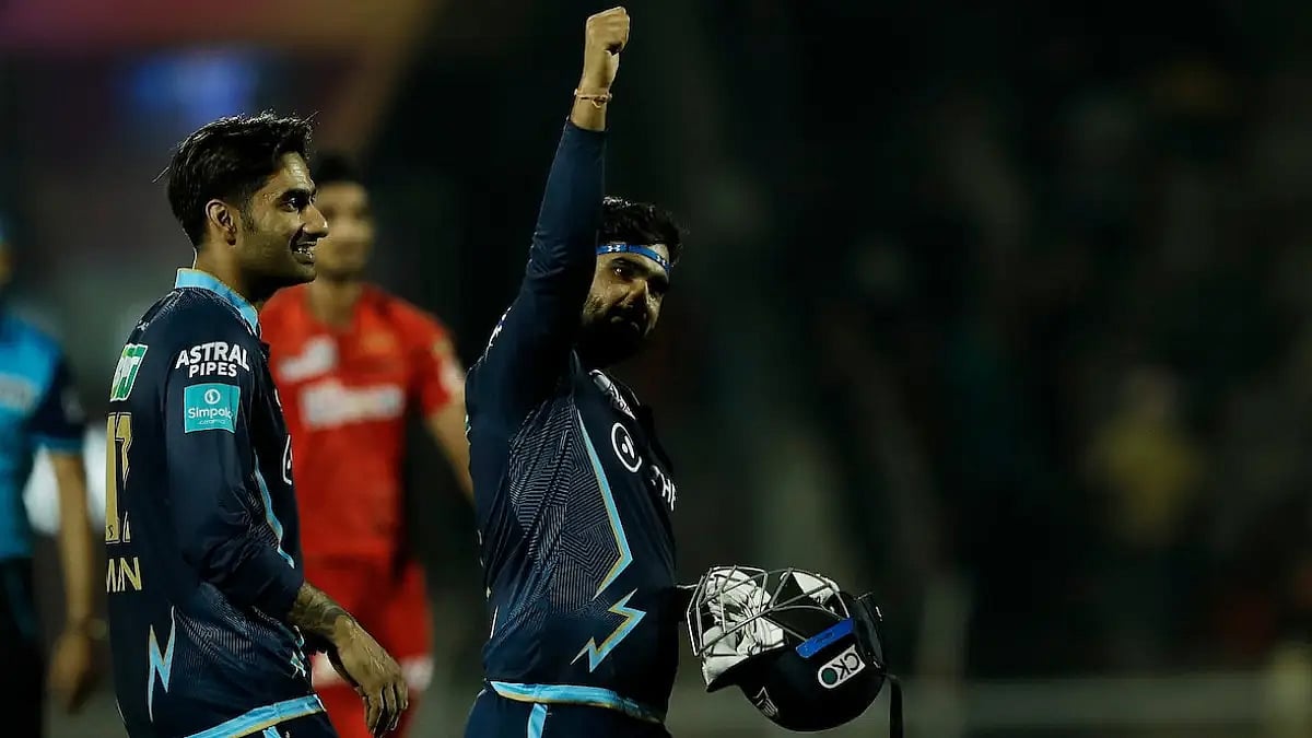 Rahul Tewatia finished the game with ease as GT won their third consecutive game in IPL 2022.