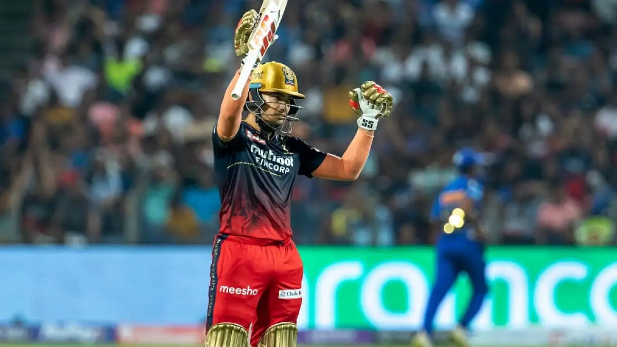 Anuj Rawat hit two fours and six sixes during his knock against Mumbai Indians in IPL 2022. 