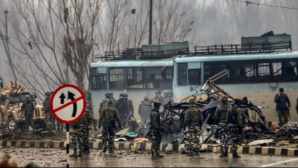 Photograph of the site of the attack