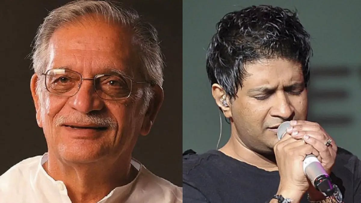 Lyricist Gulzar and playback singer KK