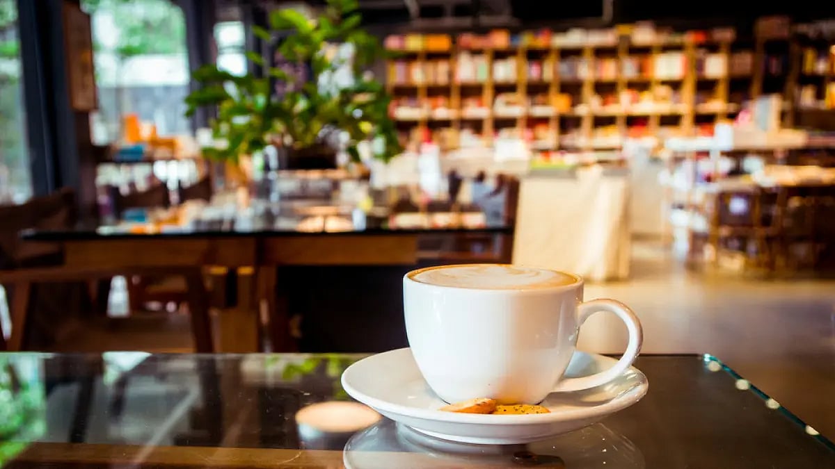 Bookstore cafes are cosy spaces, perfect for browsing