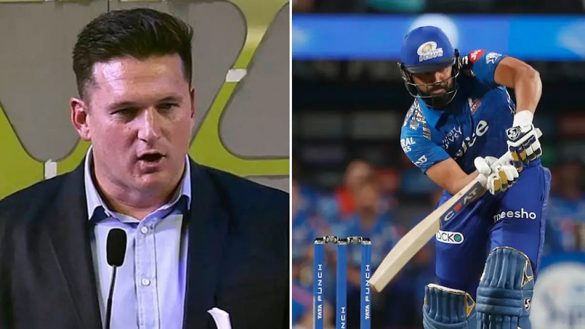 Rohit Sharma (right) has managed to score just 80 runs at an average of 20 in IPL 2022 so far.