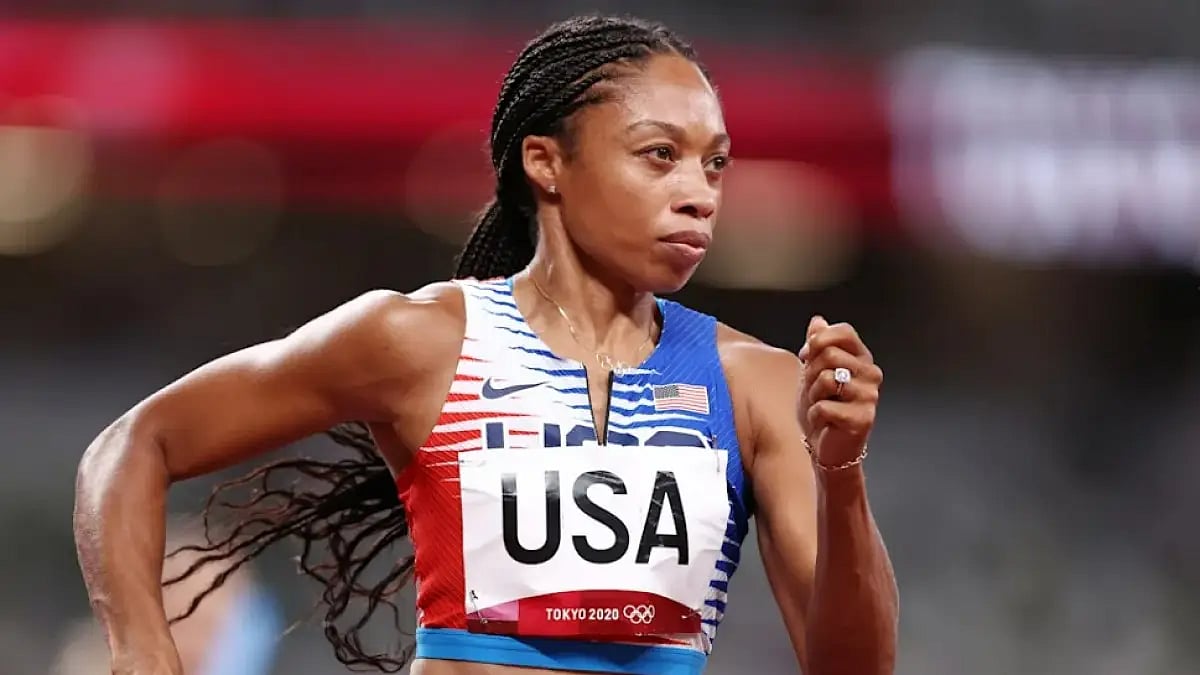Allyson Felix won a 400m bronze at Tokyo Olympics last year followed by a gold in the 4x400 relay.