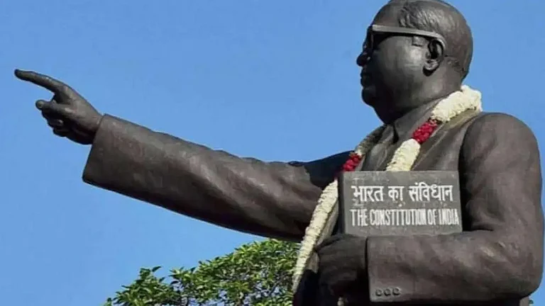 Statue of Dr BR Ambedkar, the Father of the Indian Constitution - null