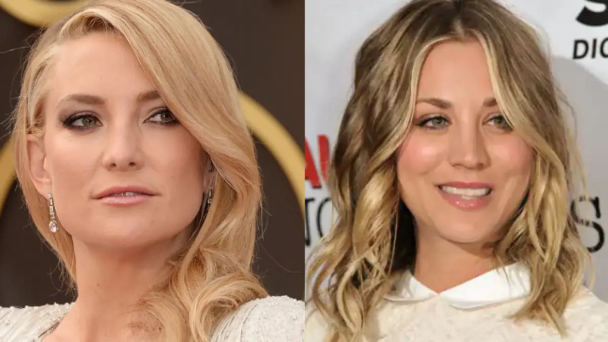 Actors Kate Hudson and kaley cuoco