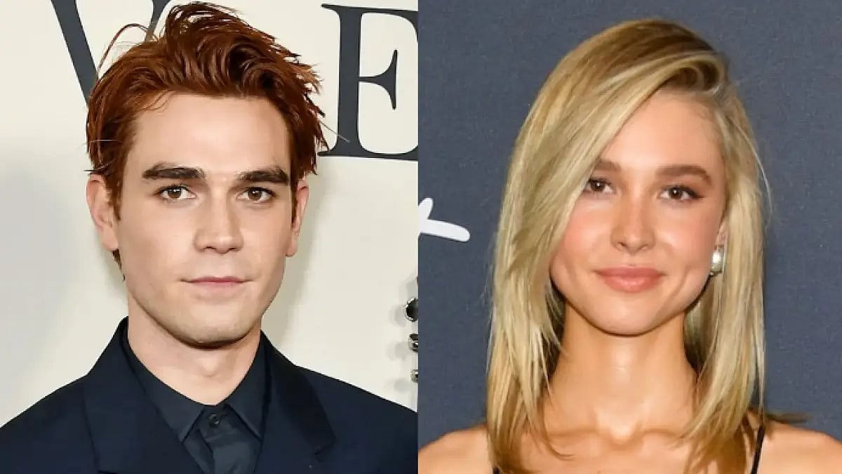 Actors KJ Apa and Isabel May