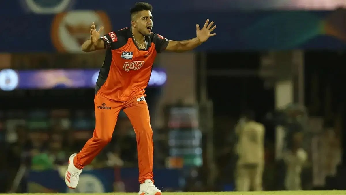 Umran Malik conceded 27 runs for his two wickets against KKR in an IPL 2022 game.  