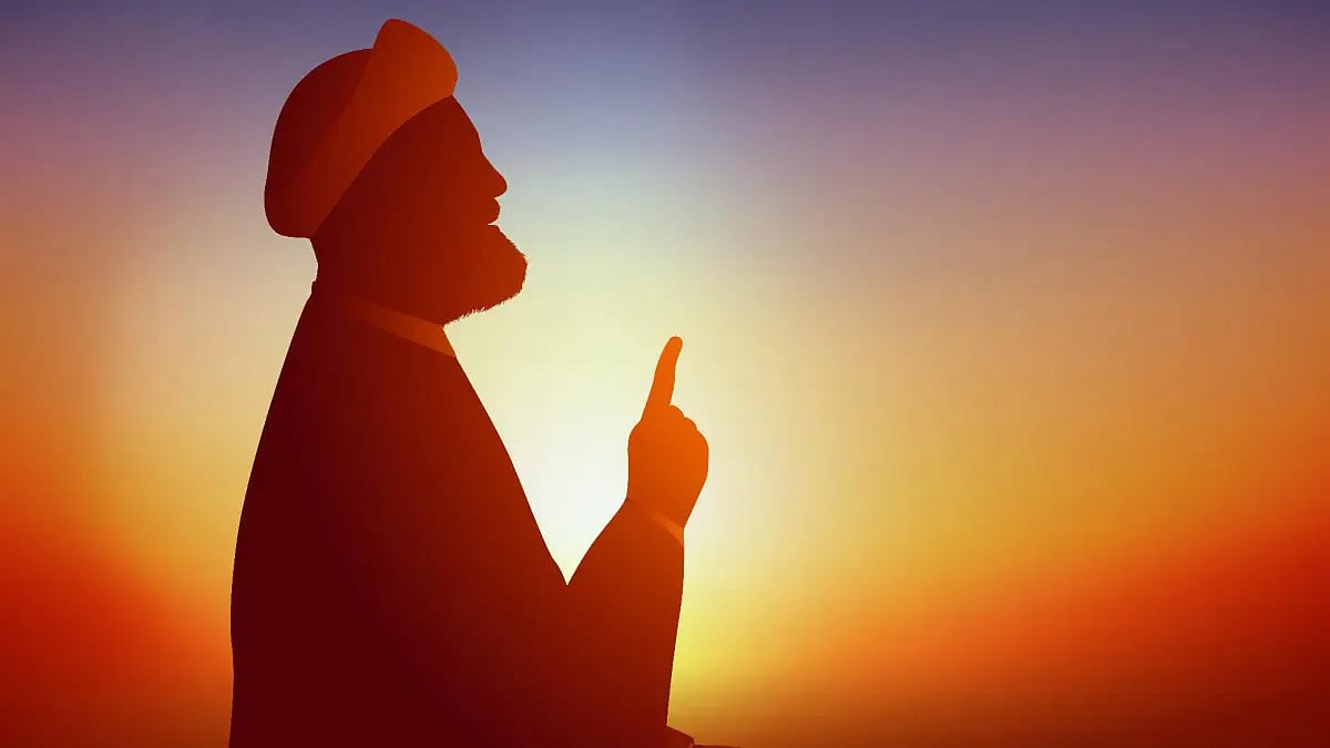 Symbol of the Shi’ite Muslim religion with an Ayatollah 