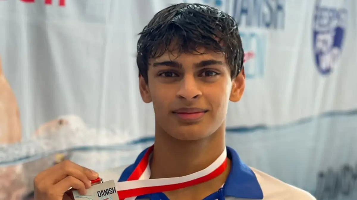 Vedaant Madhavan clocked 15.57.86 to finish second in men's 1500m freestyle event at Danish Open.