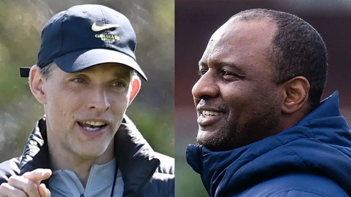 Thomas Tuchel and Patrick Vieira: Chelsea seek redemption in FA Cup. Watch Chelsea vs Crystal Palace, FA Cup semi-final.