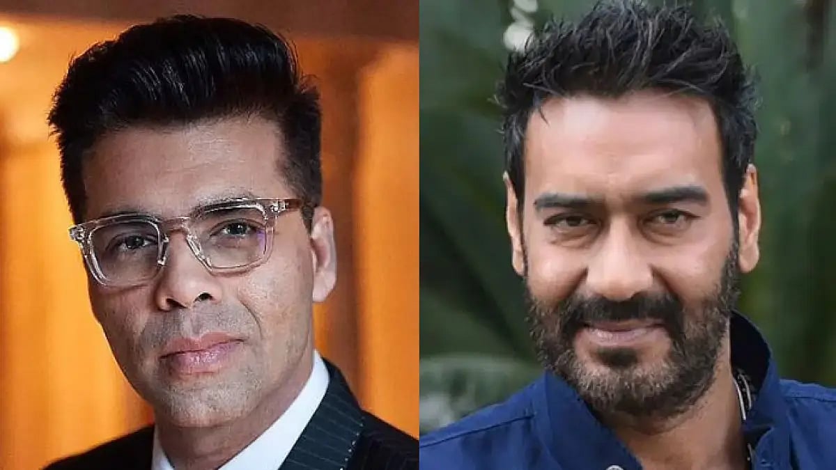 Ajay Devgn and Karan Johar