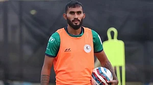ATK Mohun Bagan's Subhashish Bose during training session ahead of AFC Cup 2022 playoffs.
