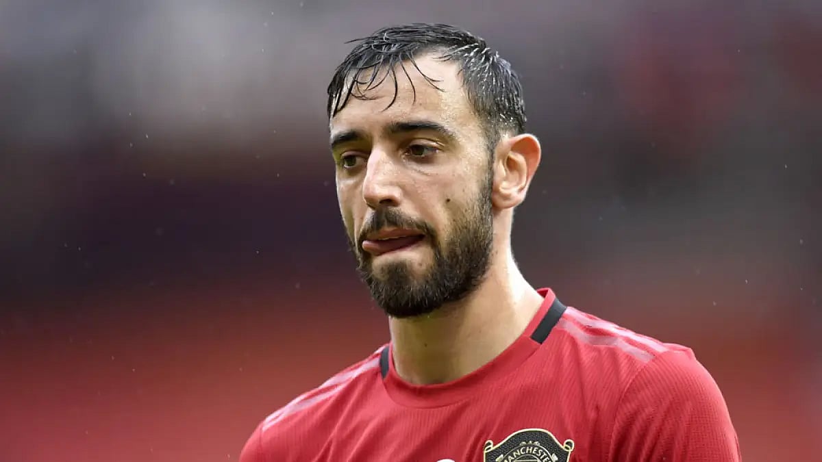 Bruno Fernandes subsequently joined teammates at Manchester United's Carrington training ground.