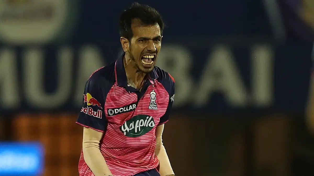 Yuzvendra Chahal finished with figures 5/40 against Kolkata Knight Riders in IPL 2022.  