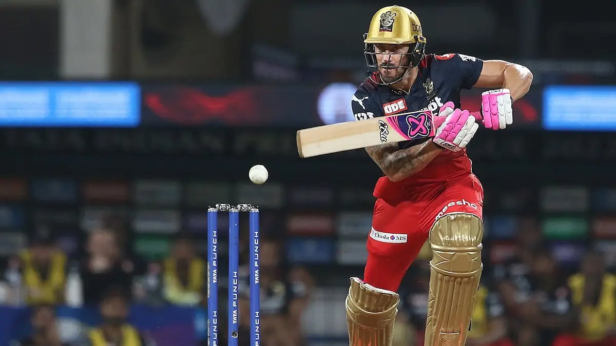 Royal Challengers Bangalore skipper Faf du Plessis’ highest score in IPL is 96.