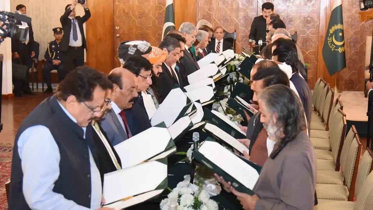 The oath taking ceremony