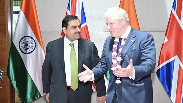 British PM Boris Johnson Meets Industrialist Gautam Adani