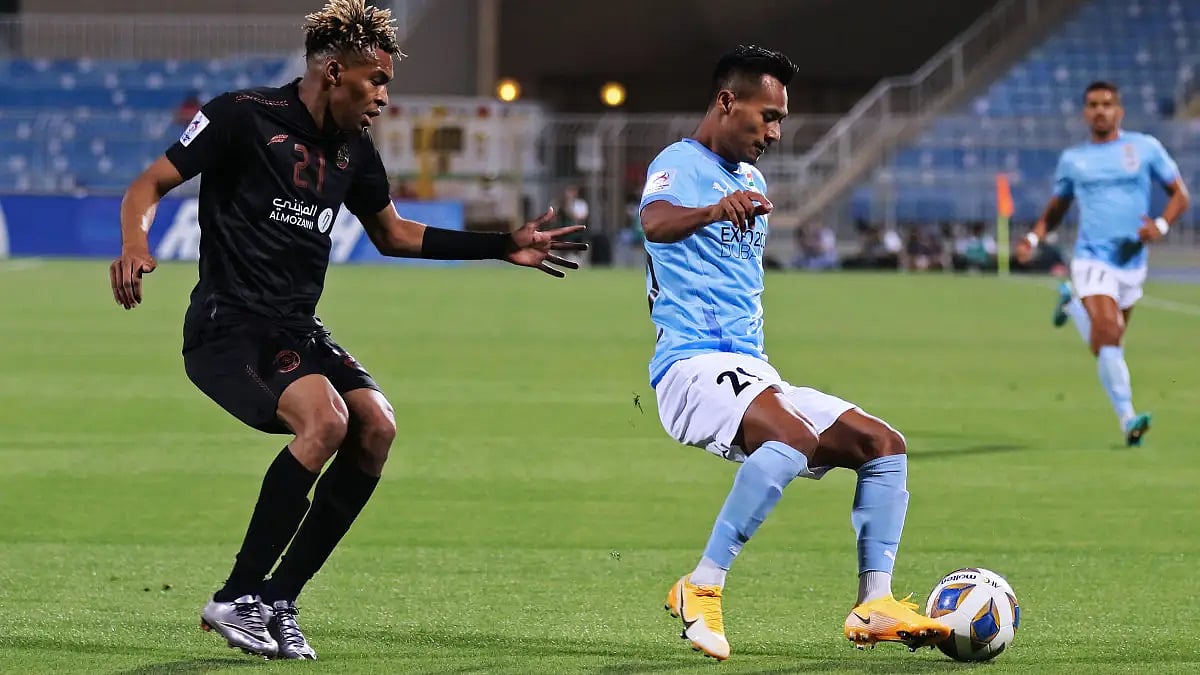 Action during Mumbai City vs Al Shabab in AFC Champions League 2022 Group B tie. 