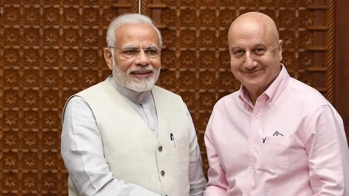Anupam Kher with PM Narendra Modi